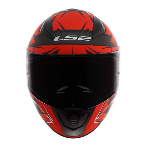 Capacete Ls Ff Cromo Matt Preto Vermelho Kpa