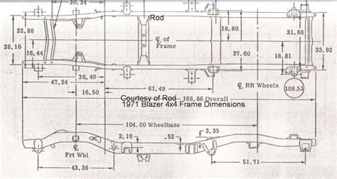 C1500 88 98 Chevy Truck Frame Dimensions