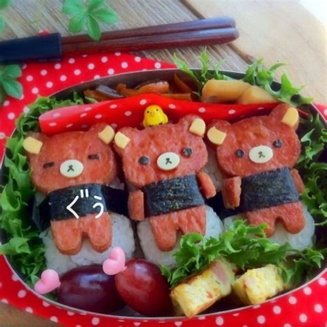 Rilakkuma Bento キュートな料理 手作り料理 食べ物のアイデア