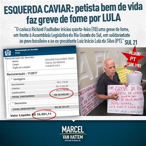 Jornalista Polibio Braga Lulopetista Carioca Que Faz Greve De Fome Em