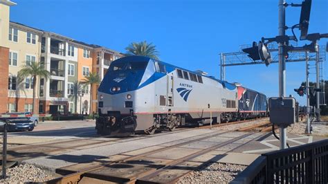 Fast Amtrak Friday In Florida Siemens Charger ALC 42 Train Railway