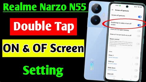 Realme Narzo N Double Tap Screen On Of Setting Double Tap To Turn