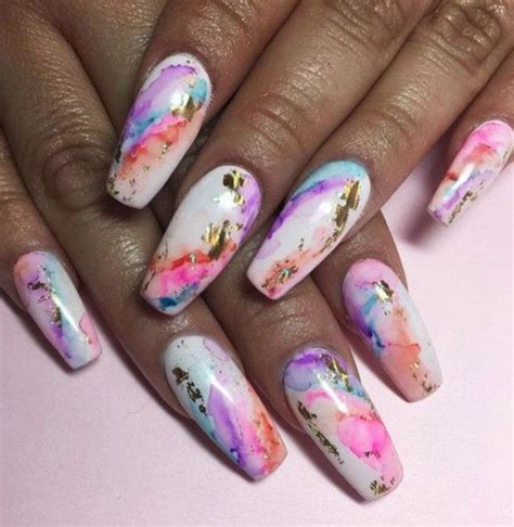 Unusual Watercolor Nail Art Ideas That Looks Cool In Nail