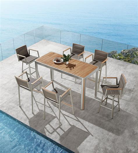 Geneva Teakwood Dining Set Higold Group Contemporary Patio