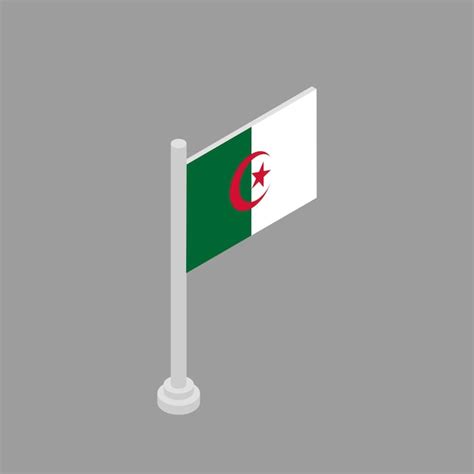 Premium Vector Illustration Of Algeria Flag Template