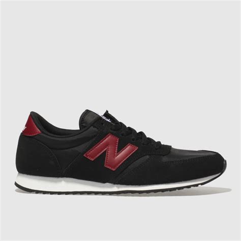 New Balance Black & Red 420 Trainers - Trainerspotter