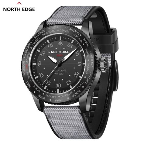 Km TH EDGE Montre Quartz Nergie Solaire Pour Homme Tanche 50m Montres