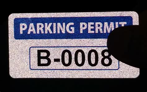 Window And Mirror Decal Parking Permit Blue Signs Sku Pp 2021