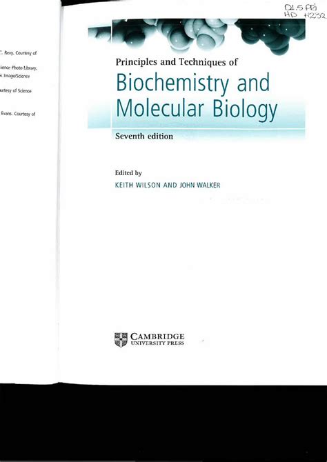 PDF Principles And Techniques Of Biochemistry Library02 Embl De