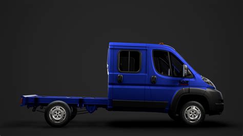 Ram Promaster Cargo Chassis Camión Crew Cab 3450 Wb 2019 Modelo 3d 129 Max Ma Xsi Obj