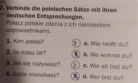 zad 2 strona 10 język niemiecki plslslls Brainly pl