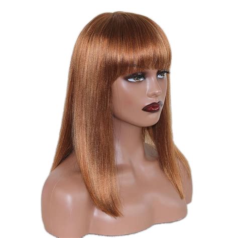 Amazon Manemajesty Highlight Ombre Short Bob Wig With Bangs