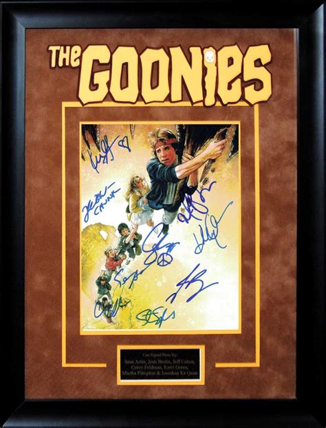 Sold Price Goonies Rare Cast Signed 8x10 Movie Poster Photo W