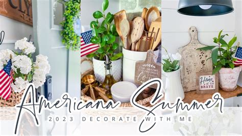 Americana Summer Decorate With Me Patriotic Decor Charlotte