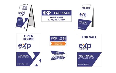 Exp Realty Signs Design Is Present Quarter Cheaper Signs