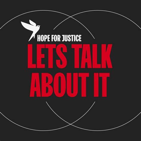 Let's Talk About It - Hope for Justice | RSS.com