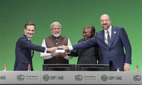 India refrained from signing on global renewable energy pledge at COP28