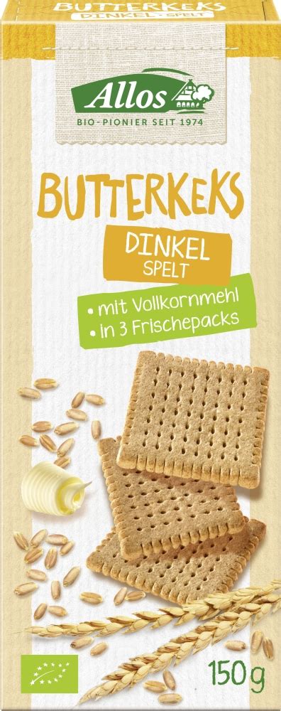 Allos Dinkel Butterkeks 4016249012700 Kekse Gebäck