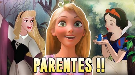 AS PRINCESAS DA DISNEY SÃO PARENTES Teoria Disney YouTube