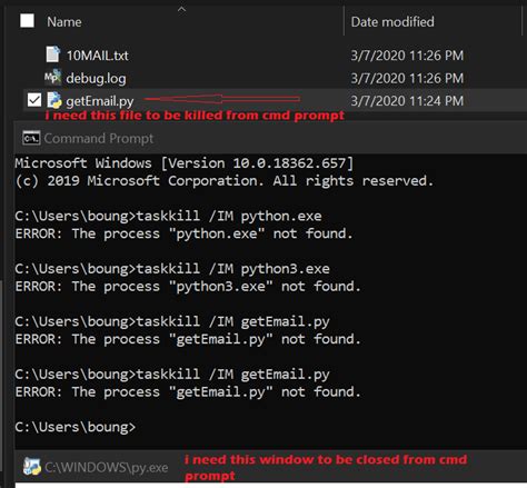 How To Kill Python From Windows Command Prompt Stack Overflow