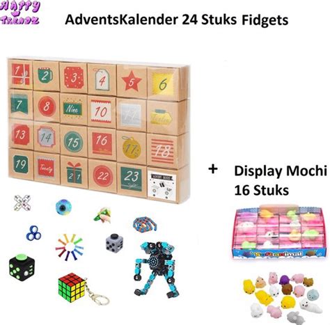 Happy Trendz Adventskalender Fidgets 24 Stuks Display Mochie 1 Top