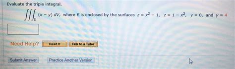 Answered Evaluate The Triple Integral X Y Bartleby