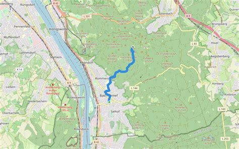 Rheinsteig Access Route Bad Honnef North Hiking Trail Nordrhein