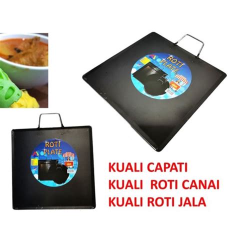 Square Hot Plate Pan Kuali Segi Empat Kuali Burger Kuali Roti Jala Kuali Roti Canai