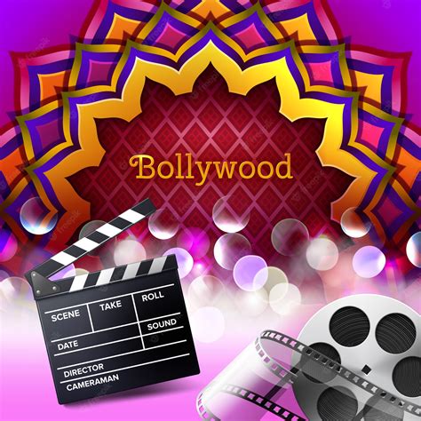 Premium Vector Illustration Of Indian Logo Sign Bollywood In Colored