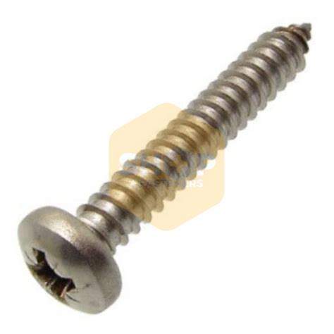 Pozi Pan Self Tapping Screws Stainless A4 12 X 2 55 X 50mm Shop4fasteners