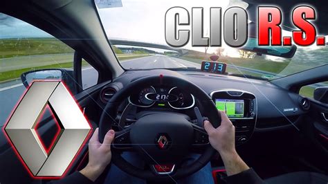 2016 Renault Clio R S 0 230 Km H POV Autobahn Acceleration TEST