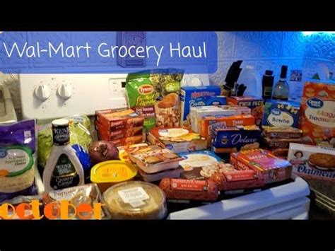 Big Wal Mart Grocery Haul Wal Mart Grocery Pickup YouTube Grocery