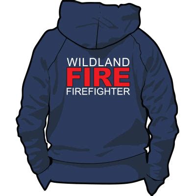 Wildland FIRE Firefighter Full Zip Hoodie (Navy), TSC