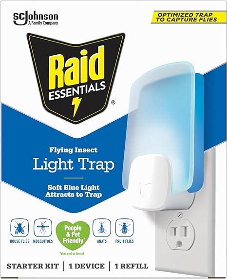 Amazon Raid Essentials Flying Insect Light Trap Starter Kit 1