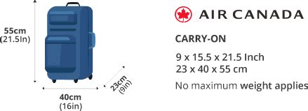 Air Canada Baggage Allowance LuggageToShip