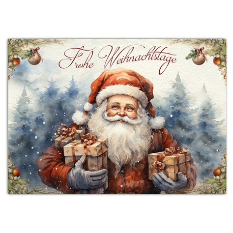 Weihnachtskarte Christmas Day Postkarte Gru Kartenwerk Der