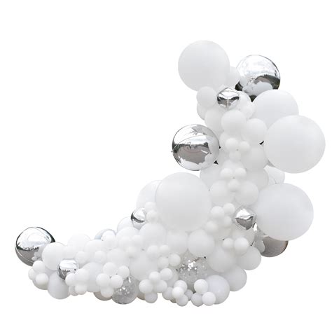 BubbleBean Romantic White Garland Balloon Kit Gocart