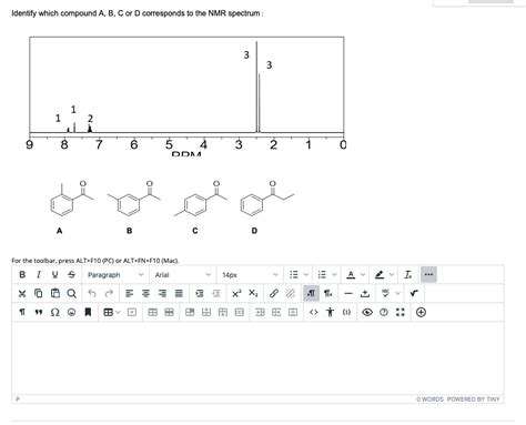 Solved Identify Which Compound A B C Or D Corresponds To