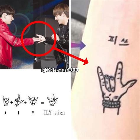 Bts Taehyung🐯 On Instagram “swipe👉👉 Jungkook Got A Tattoo Of This