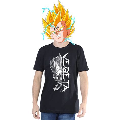 Camiseta Majin Vegeta Anime 100 Algodão Dragon Ball Z Camisa Goku Plus