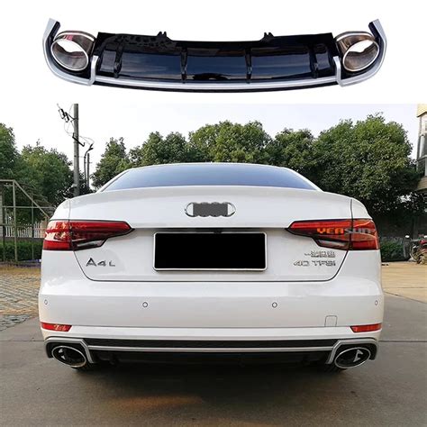 Rs4 Style Rear Diffuser For Audi A4 Normal Tuning Rs4 B9 Rear Bumper