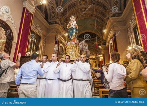 Our Lady Of Consolation Procession In Gudja Malta Editorial Stock