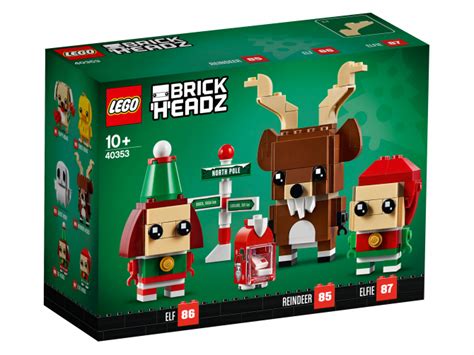 LEGO BrickHeadz Christmas Reindeer Elf And Elfie 40353 Official