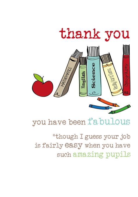 Teacher Thank You Sparkle Finished Greeting Card Cards