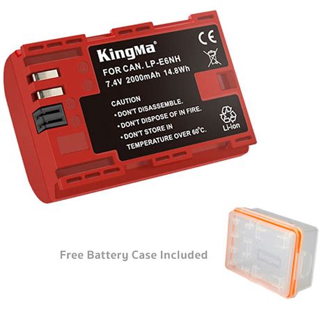 KingMa LP E6NH Fully Decoded Camera Replacement Battery For CANON