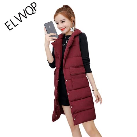 2018 Women Autumn Winter Vest Waistcoat New Women Long Vest Sleeveless Jacket Suit Collar Down