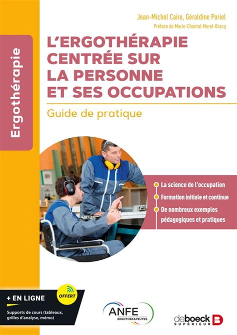 Fiche de lecture L Ergothérapie centrée sur la personne et ses