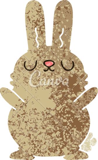 Quirky Retro Illustration Style Cartoon Rabbit Canva