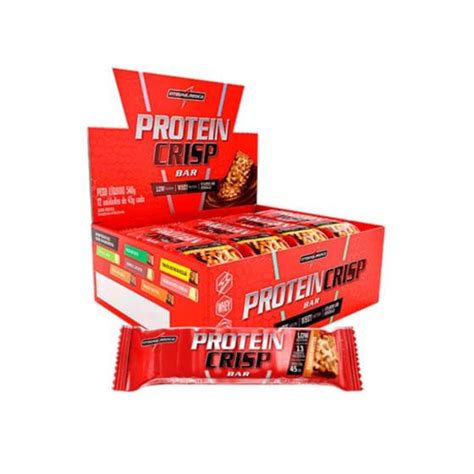 Suplemento Em Barra Integralmédica Protein Crisp Bar Proteínas Em Caixa