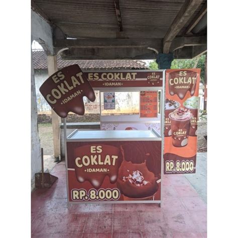 Jual Gerobak Lipat Viral Es Coklat Viral Shopee Indonesia